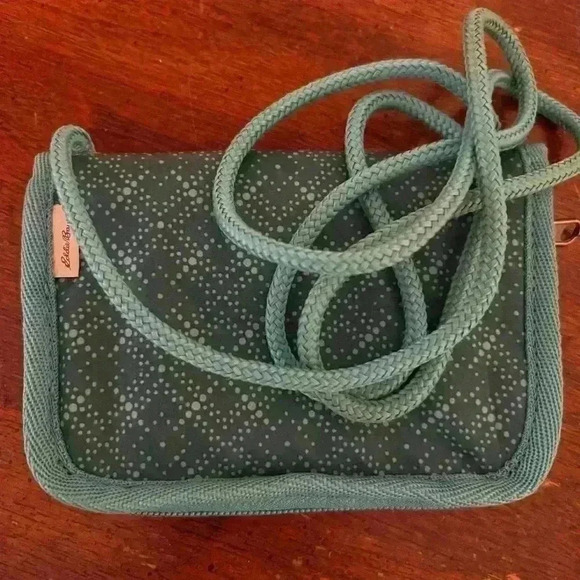 Eddie Bauer small travel crossbody teal color - Picture 11 of 12